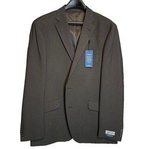 Kenneth Cole Sports Coat 2 Button Charcoal Size 46L